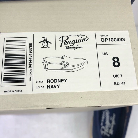 ORIGINAL Penguin Rodney Navy Slip On Loafers - Picture 10 of 10